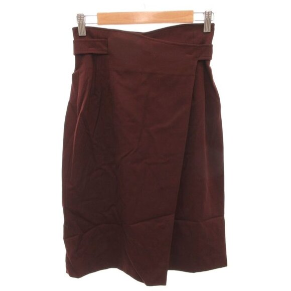 Gucci Vintage Tight Skirt with Belt Knee Length 40 Gold Bordeaux main image 4